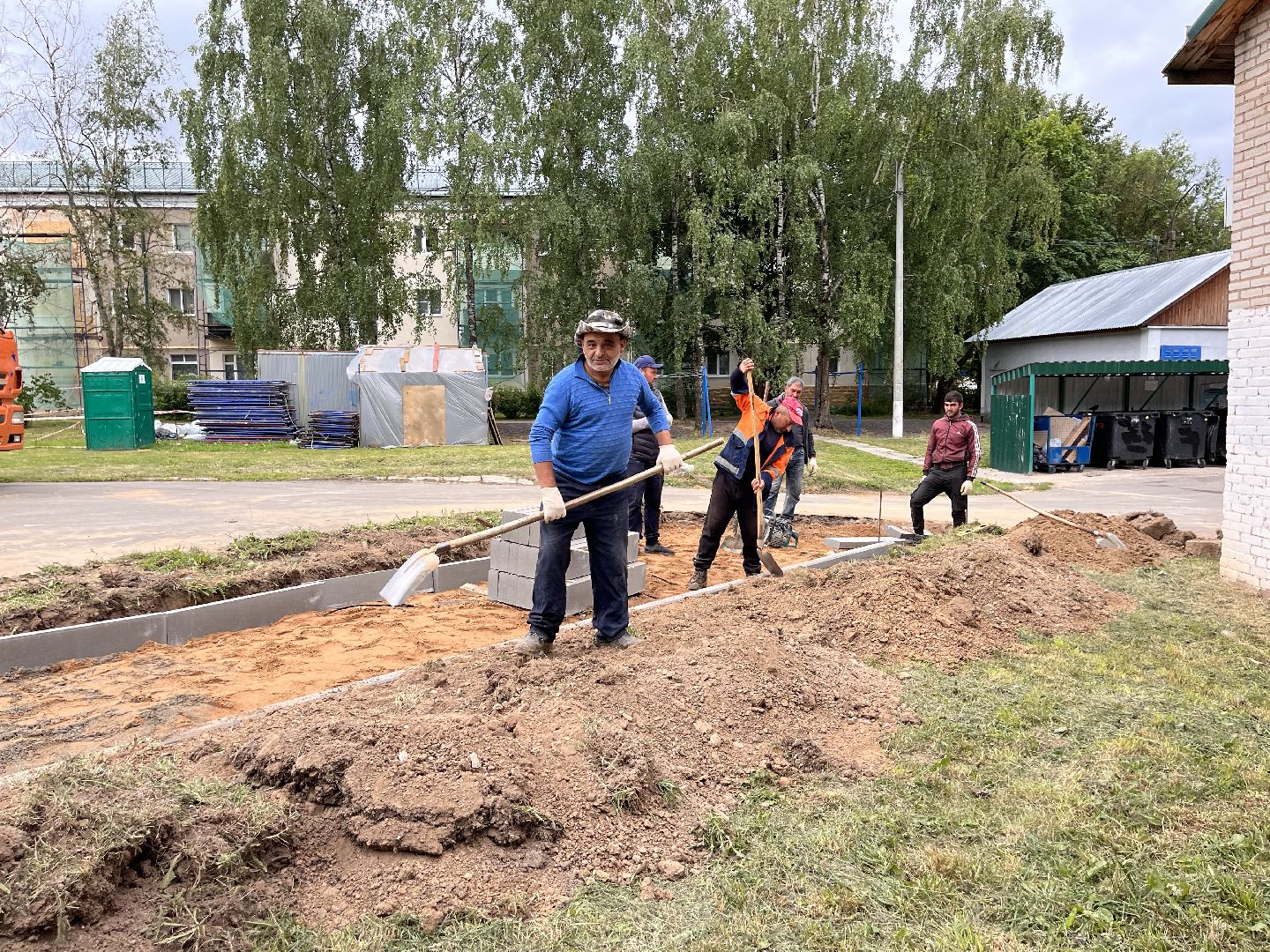 Дорога, асфальт, укладка асфальта