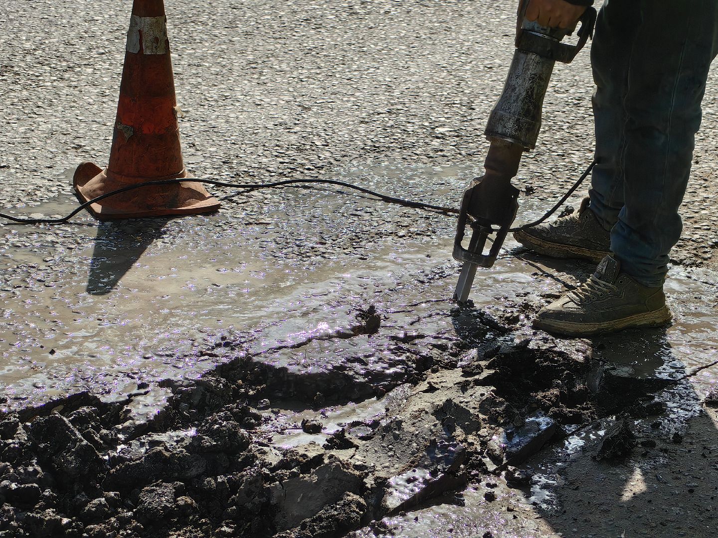 Асфальт, ремонт, ямы, дорога