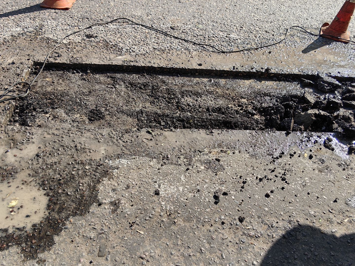 Асфальт, ремонт, ямы, дорога