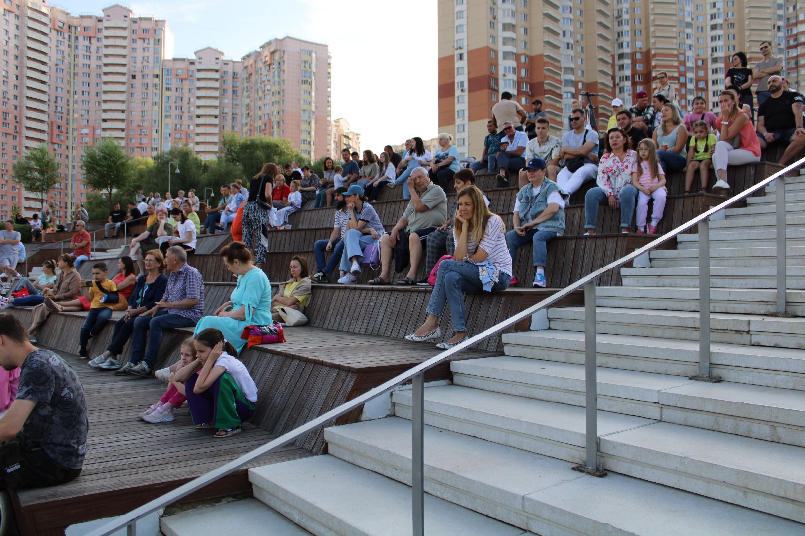 концерт, набережная, лето в подмосковье,танцы,культура