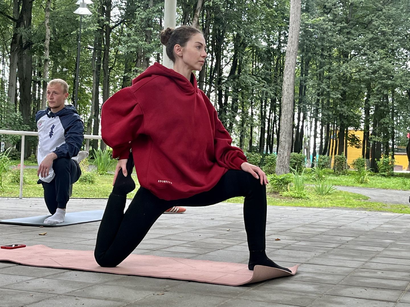 Наро-Фоминск, центральный парк, лето в Подмосковье, ЗОЖ, йога, гвоздестояние