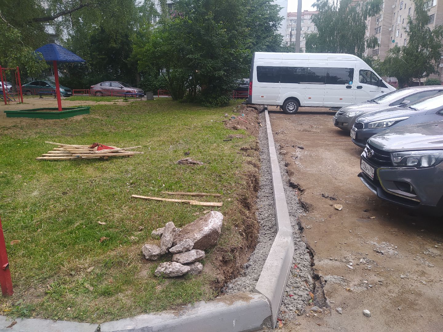 Благоустройство, асфальт, перемены, Дедовск