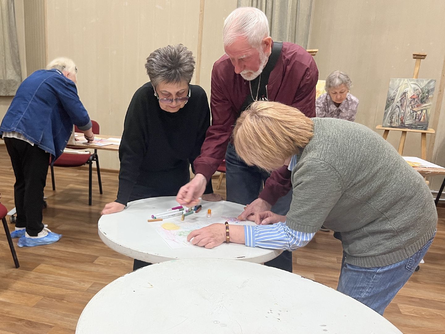 Химки, Активное долголетие, мастер-класс, художник, рисование