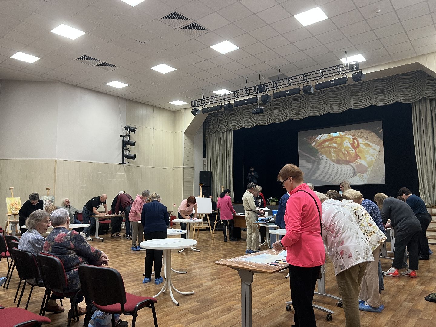 Химки, Активное долголетие, мастер-класс, художник, рисование