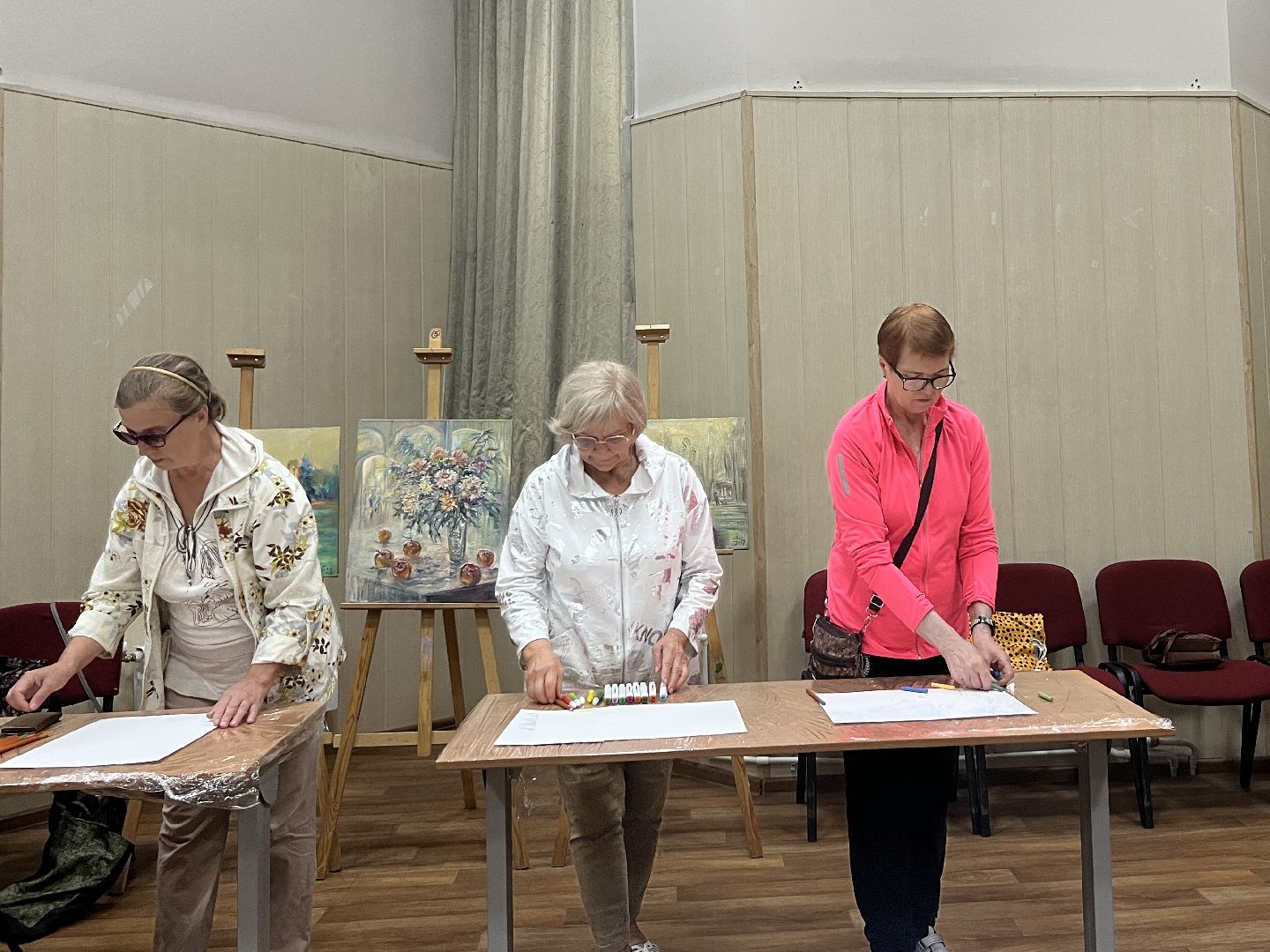 Химки, Активное долголетие, мастер-класс, художник, рисование