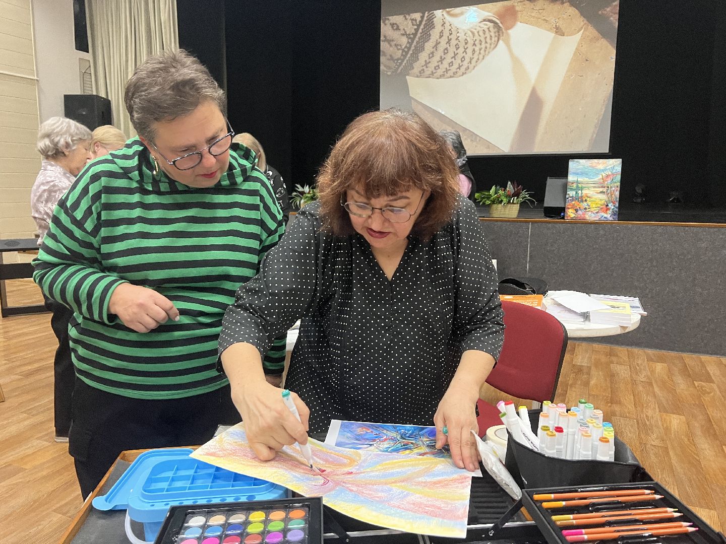 Химки, Активное долголетие, мастер-класс, художник, рисование