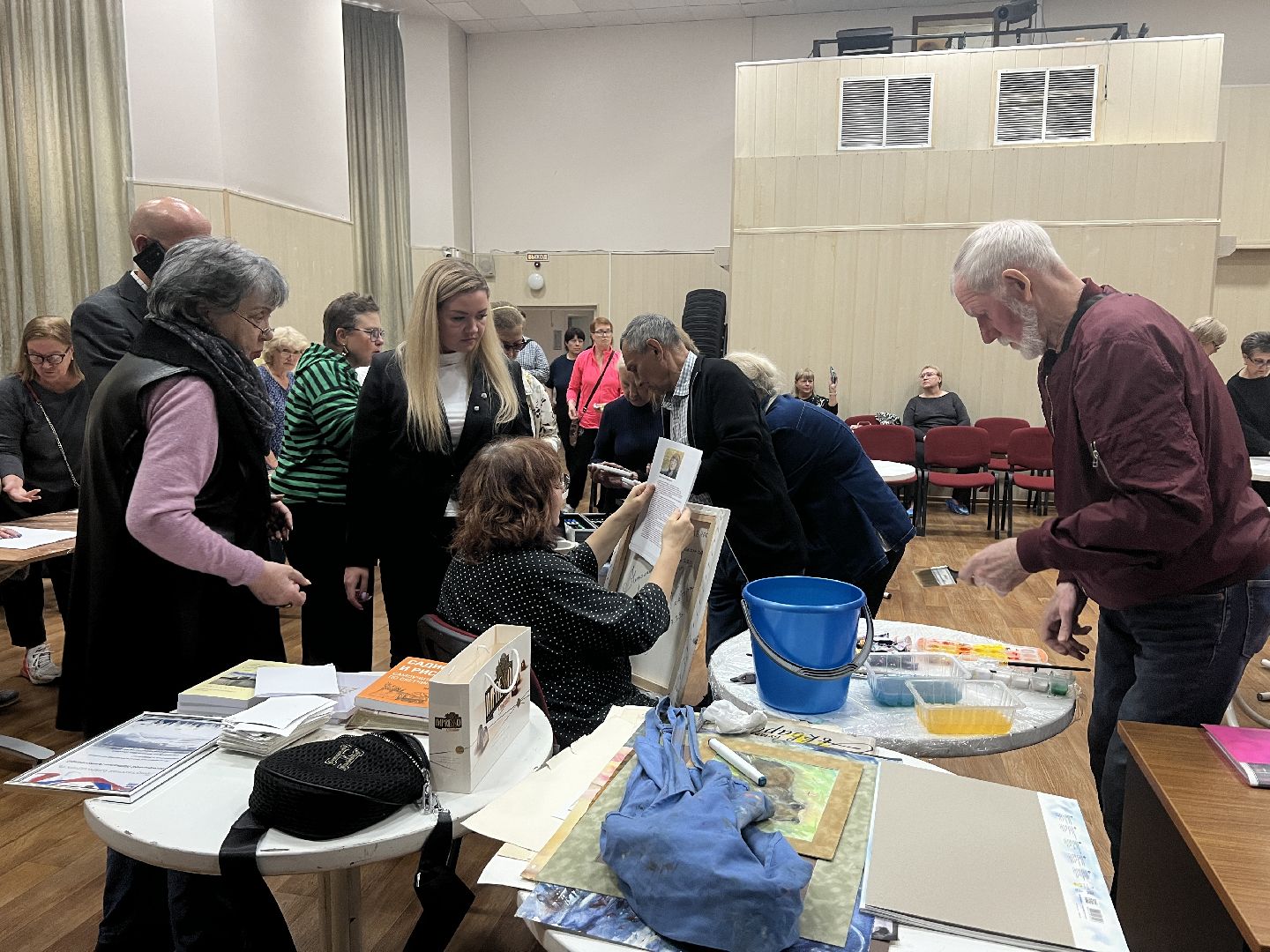 Химки, Активное долголетие, мастер-класс, художник, рисование