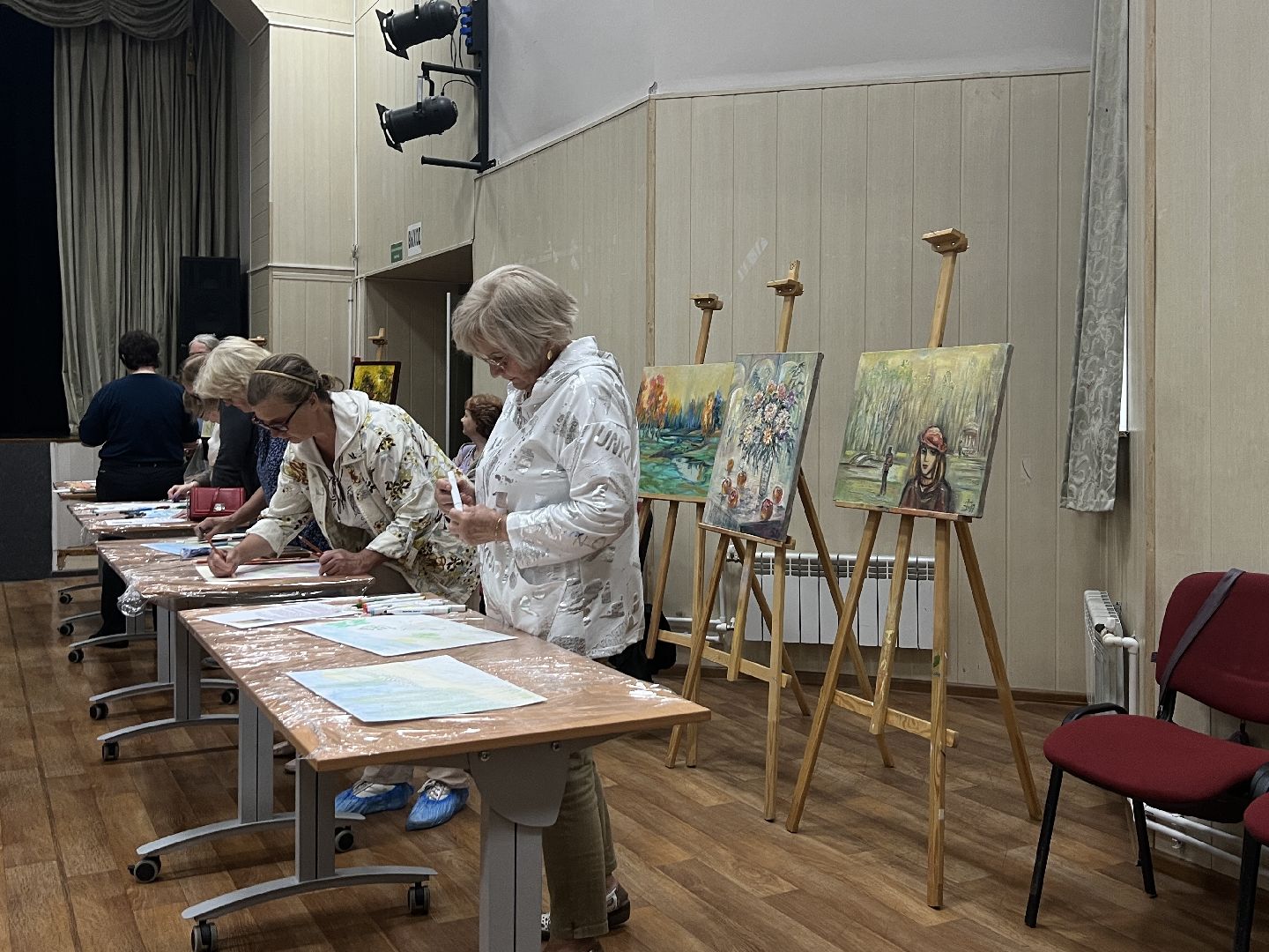 Химки, Активное долголетие, мастер-класс, художник, рисование