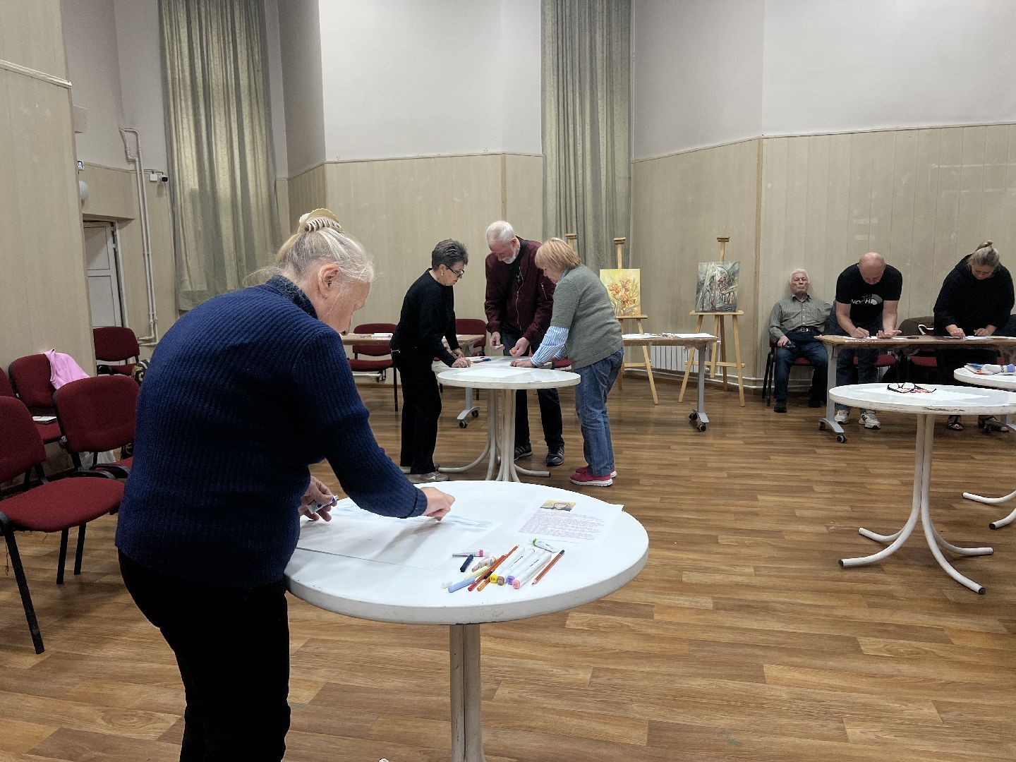 Химки, Активное долголетие, мастер-класс, художник, рисование