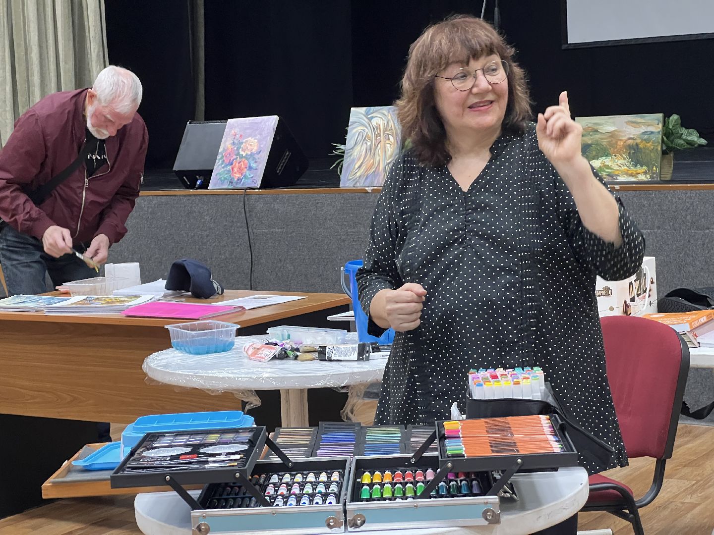 Химки, Активное долголетие, мастер-класс, художник, рисование