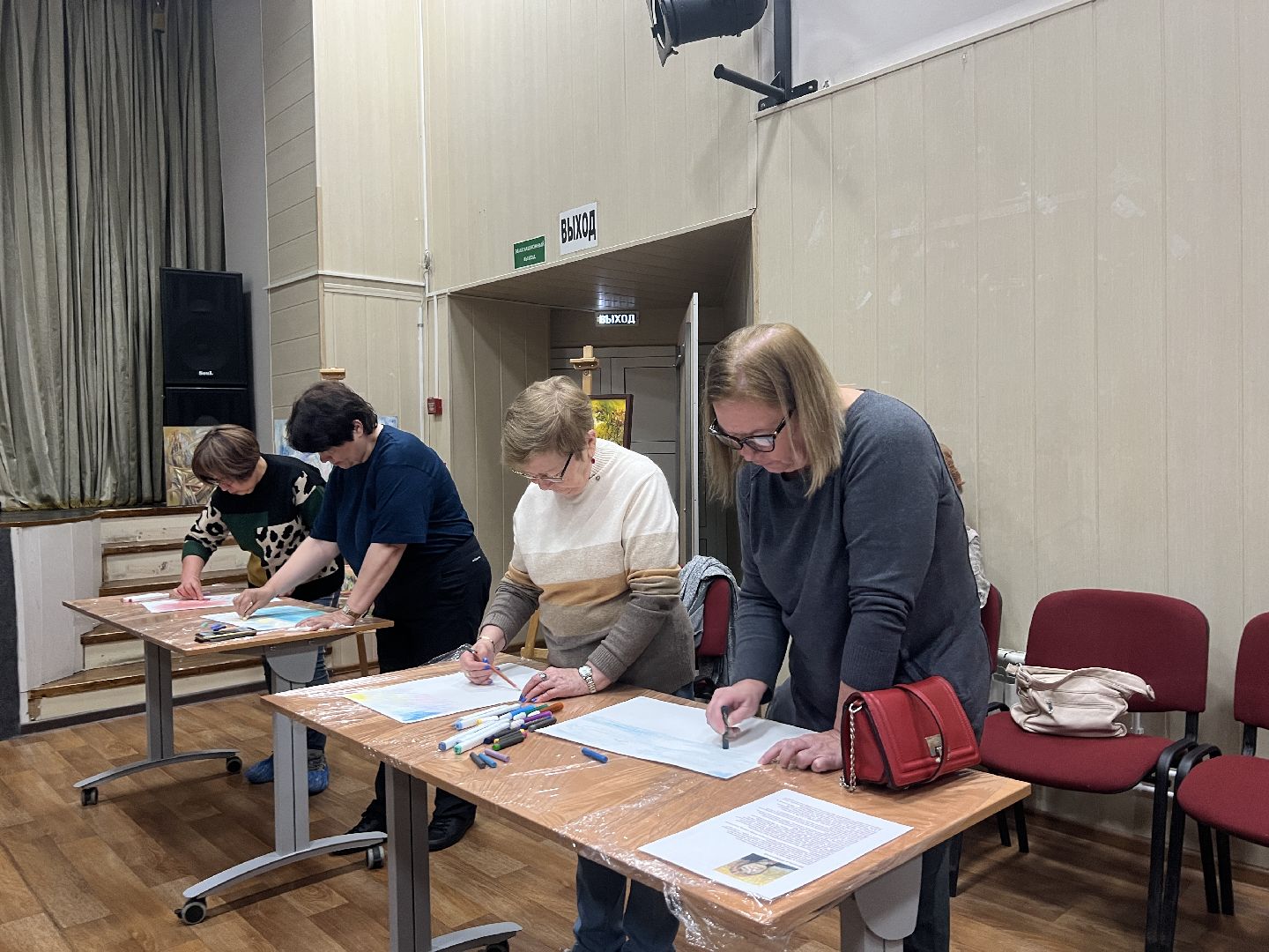 Химки, Активное долголетие, мастер-класс, художник, рисование