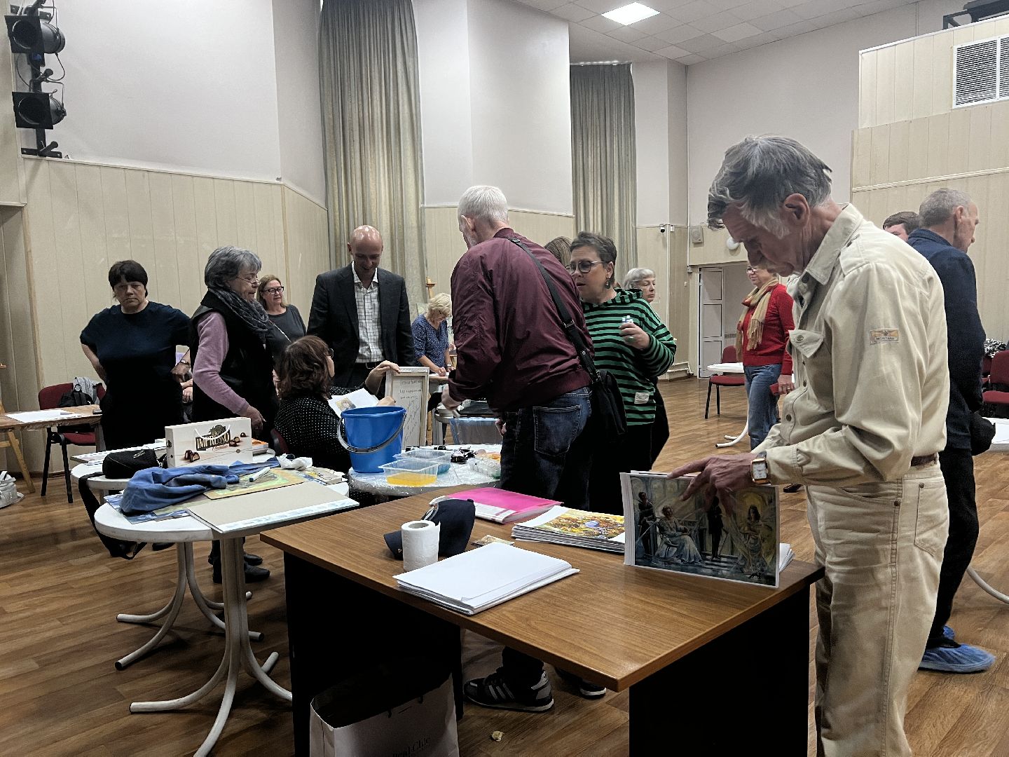 Химки, Активное долголетие, мастер-класс, художник, рисование