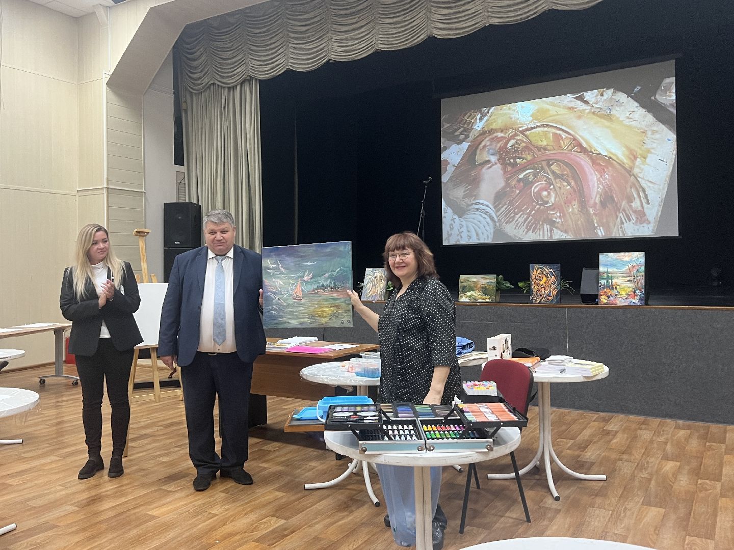 Химки, Активное долголетие, мастер-класс, художник, рисование