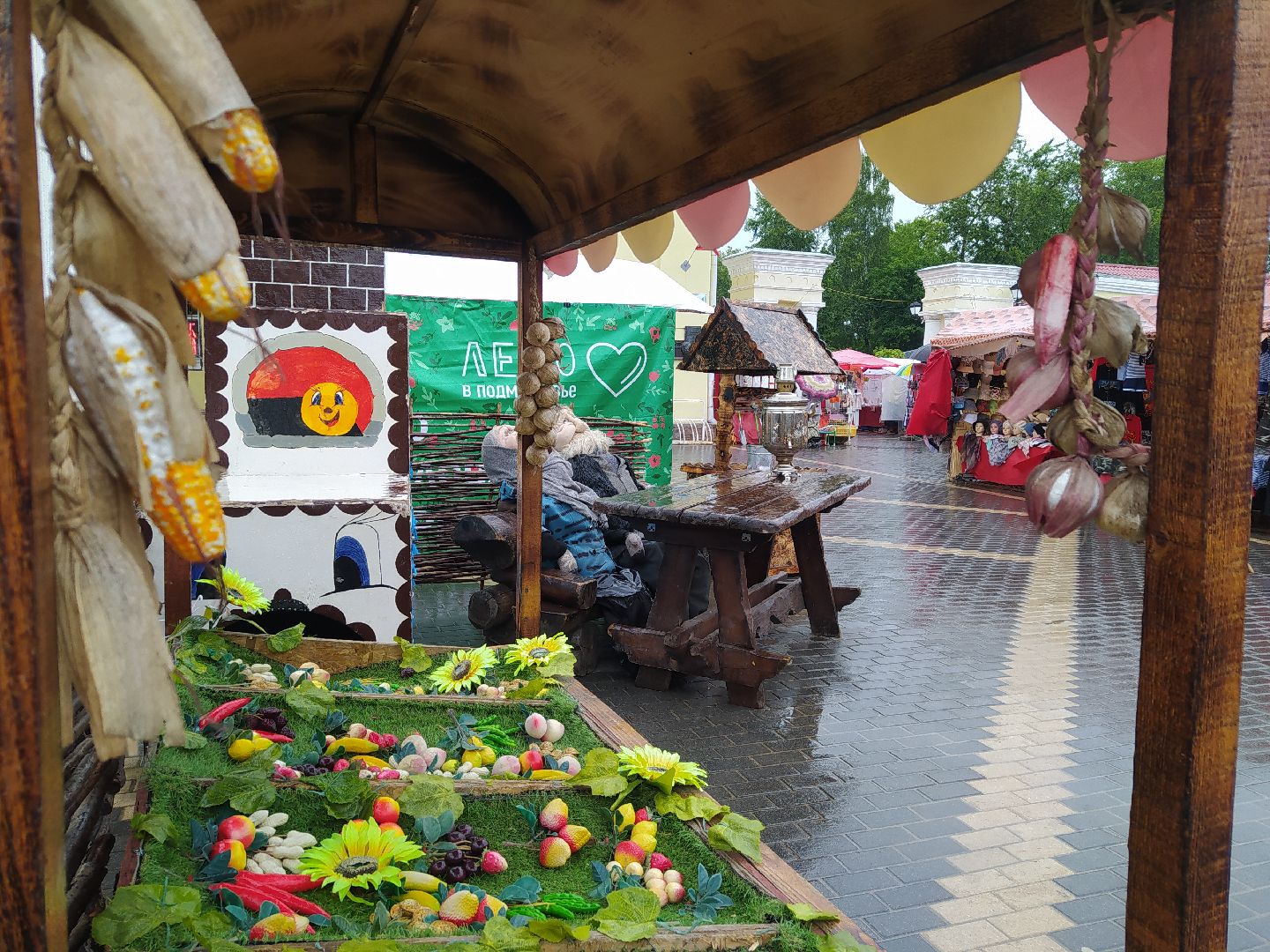 Дедовск, фотозона, сказки, персонажи, дети, колобок