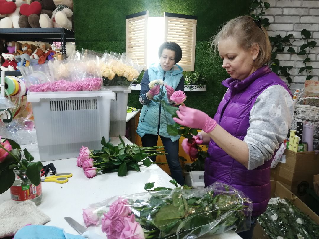 цветы, Протвино, 8 Марта