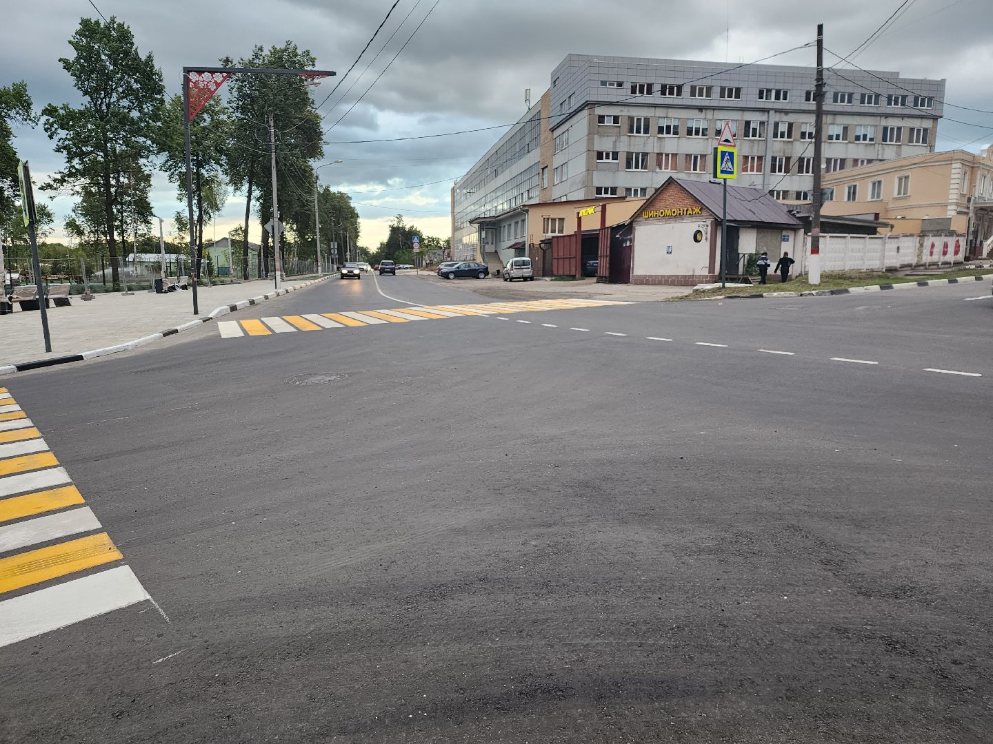 Павловский Посад, городской округ Павловский Посад, Дубрава, парк, дорога, благоустройство, ремонт, строительство