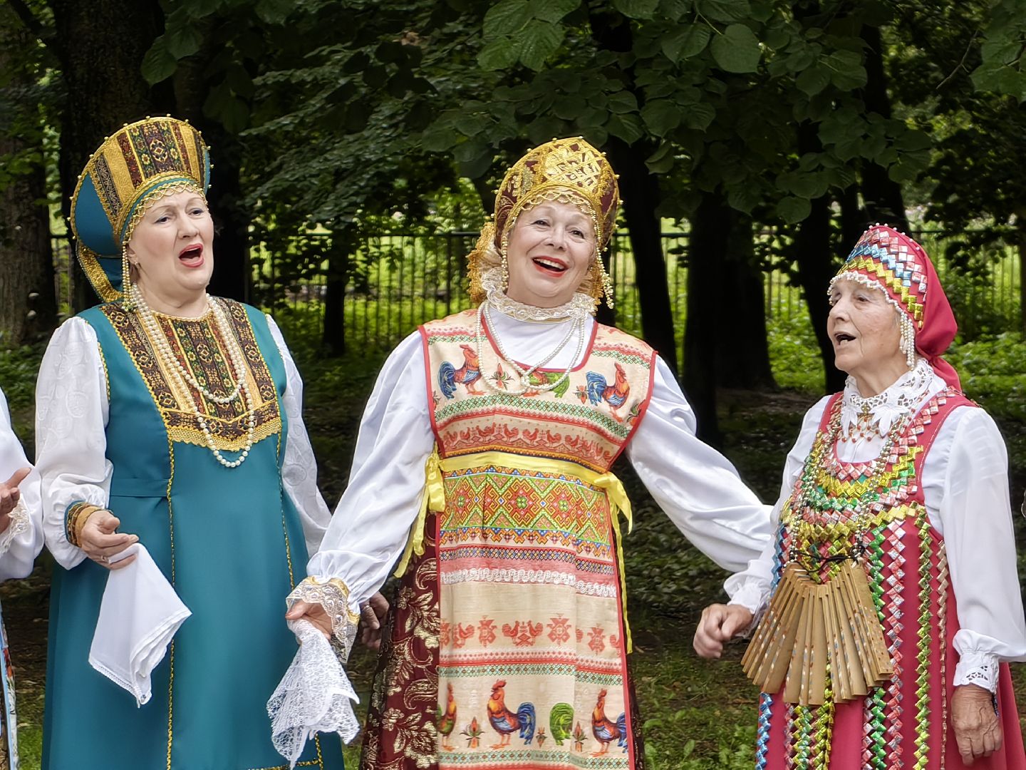 Коллектив, песня, хор, концерт, парк