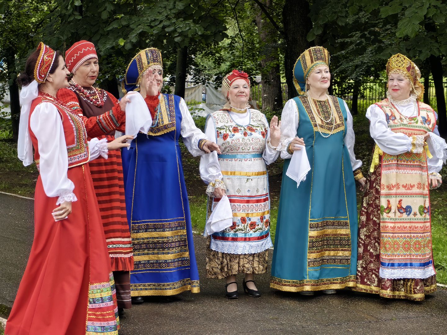 Коллектив, песня, хор, концерт, парк