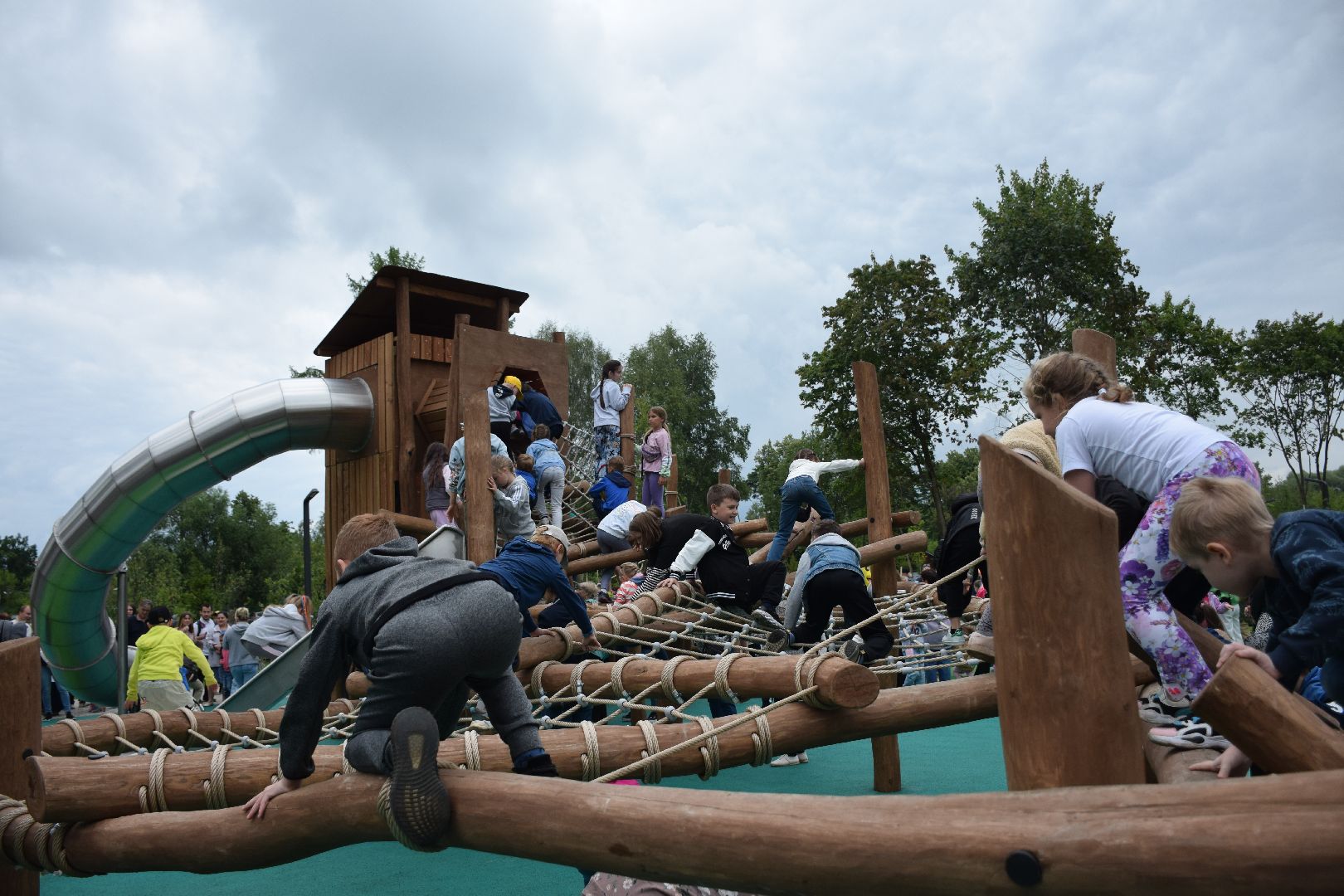 Павловский Посад, городской округ Павловский Посад, Дубрава, парк, благоустройство, дети, сквер, площадка, горка