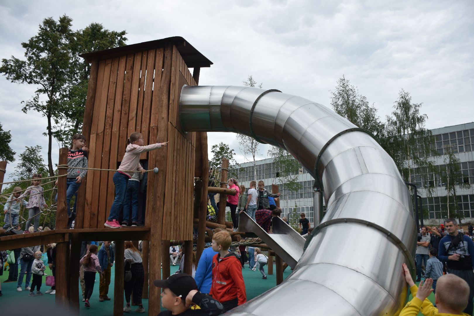 Павловский Посад, городской округ Павловский Посад, Дубрава, парк, благоустройство, дети, сквер, площадка, горка