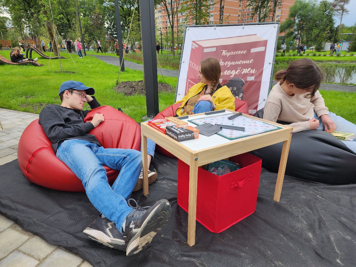 Павловский Посад, городской округ Павловский Посад, библиотека, книги, веранда, Дубрава, парк, природа