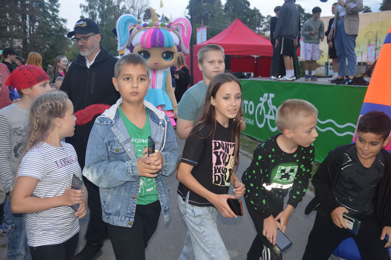 Шатура, ночной забег, ночь в парке