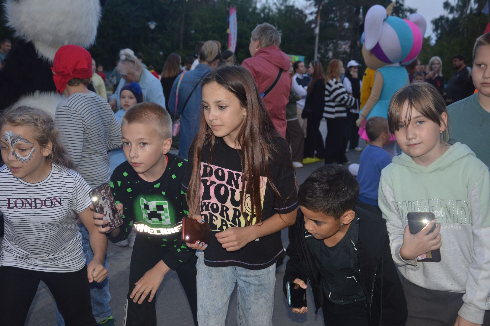 Шатура, ночной забег, ночь в парке