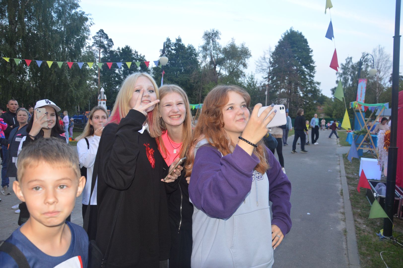 Шатура, ночной забег, ночь в парке