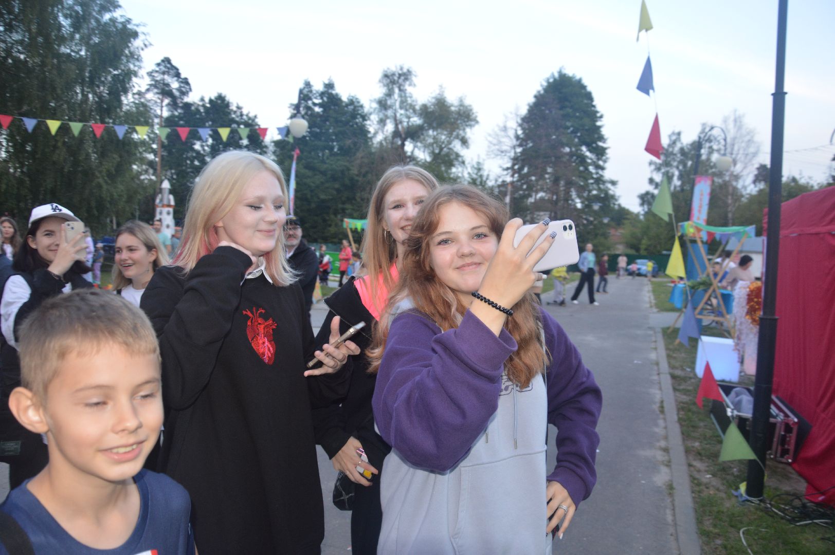 Шатура, ночной забег, ночь в парке