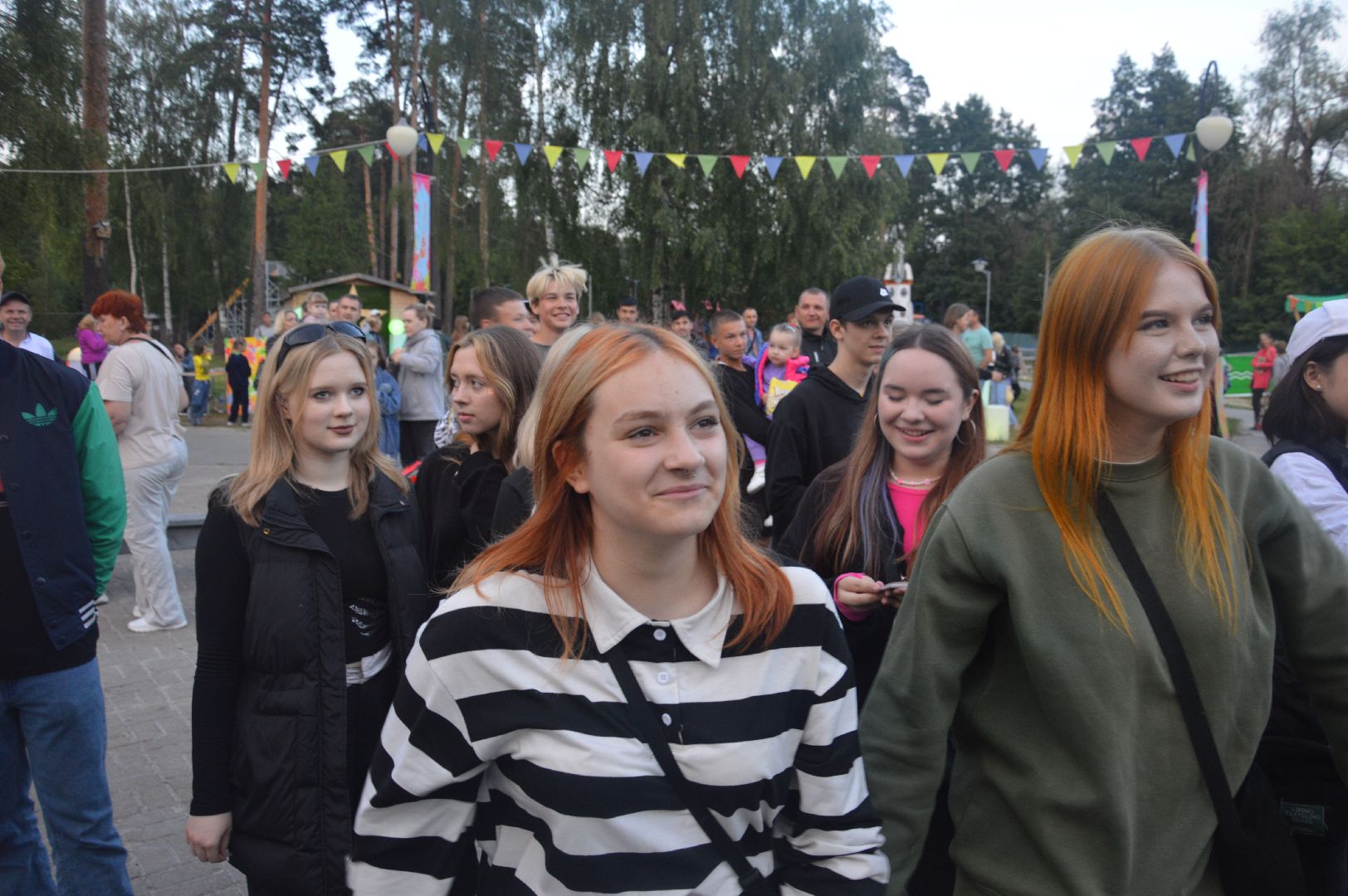 Шатура, ночной забег, ночь в парке