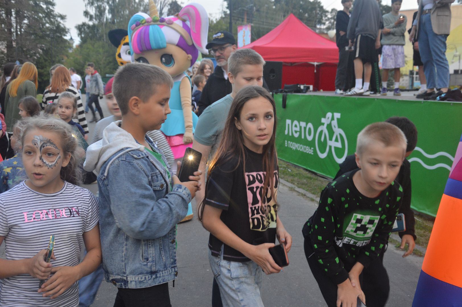 Шатура, ночной забег, ночь в парке