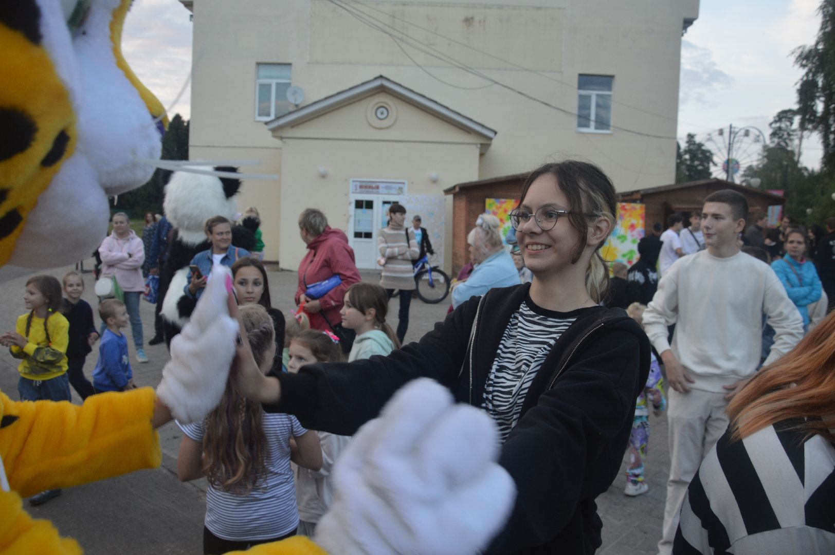 Шатура, ночной забег, ночь в парке