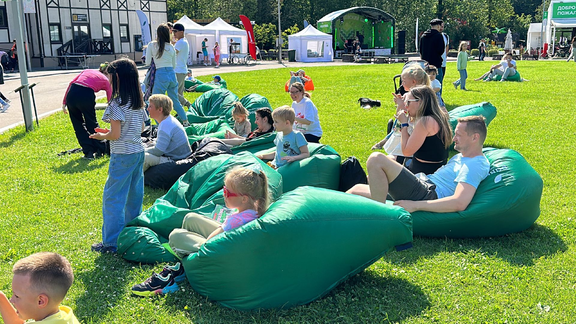 Одинцово, Ночь в парке, Подмосковье, Парки