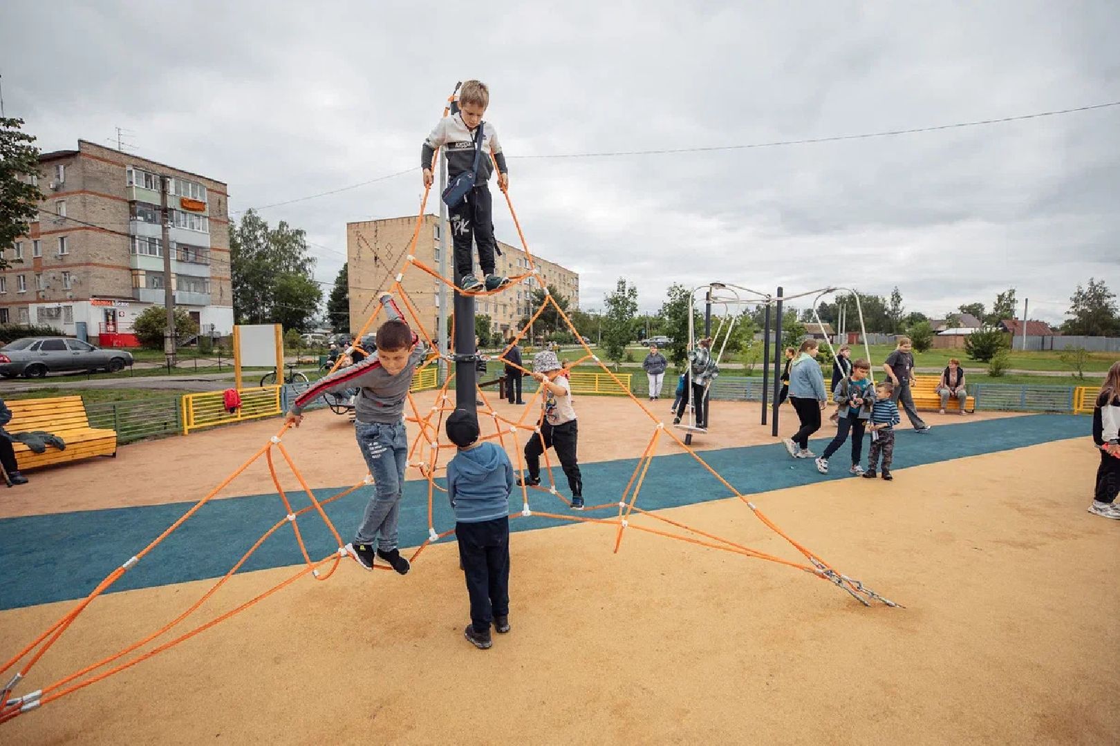 Площадка, игра, дети, губернатор, Орехово-Зуево, открытие