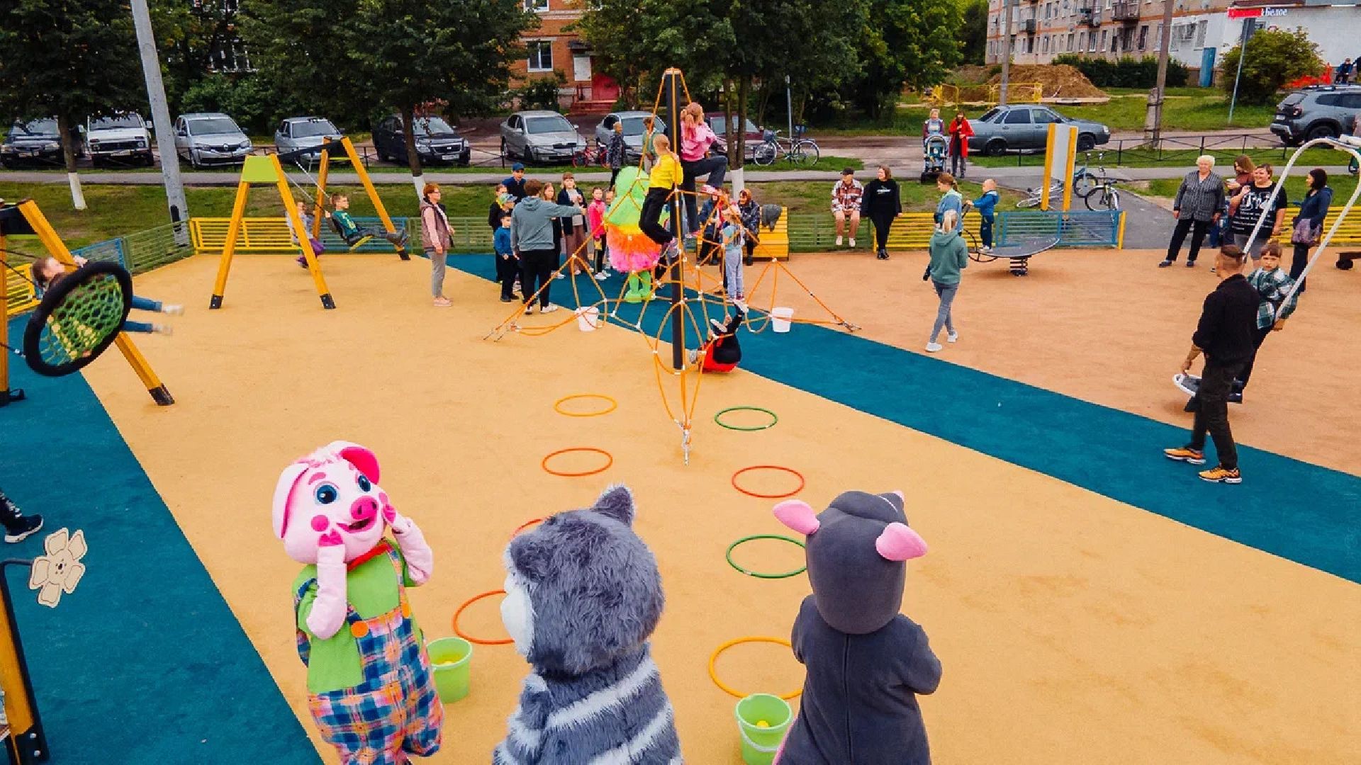 Площадка, игра, дети, губернатор, Орехово-Зуево, открытие