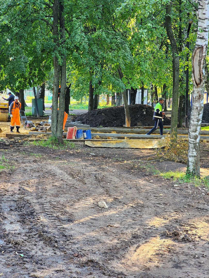 Долгопрудный, парки, реконструкция, Центральный парк, ЖКХ, благоустройство, плитка