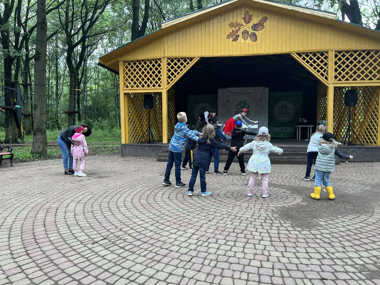 Химки, парк, Ночь в парке, дети, Лето в Подмосковье