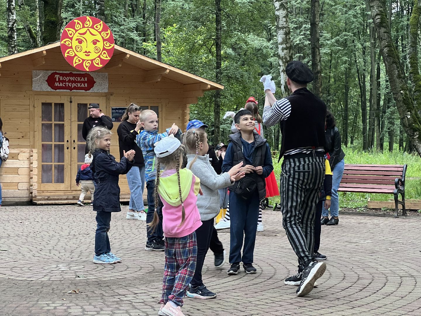 Химки, парк, Ночь в парке, дети, Лето в Подмосковье