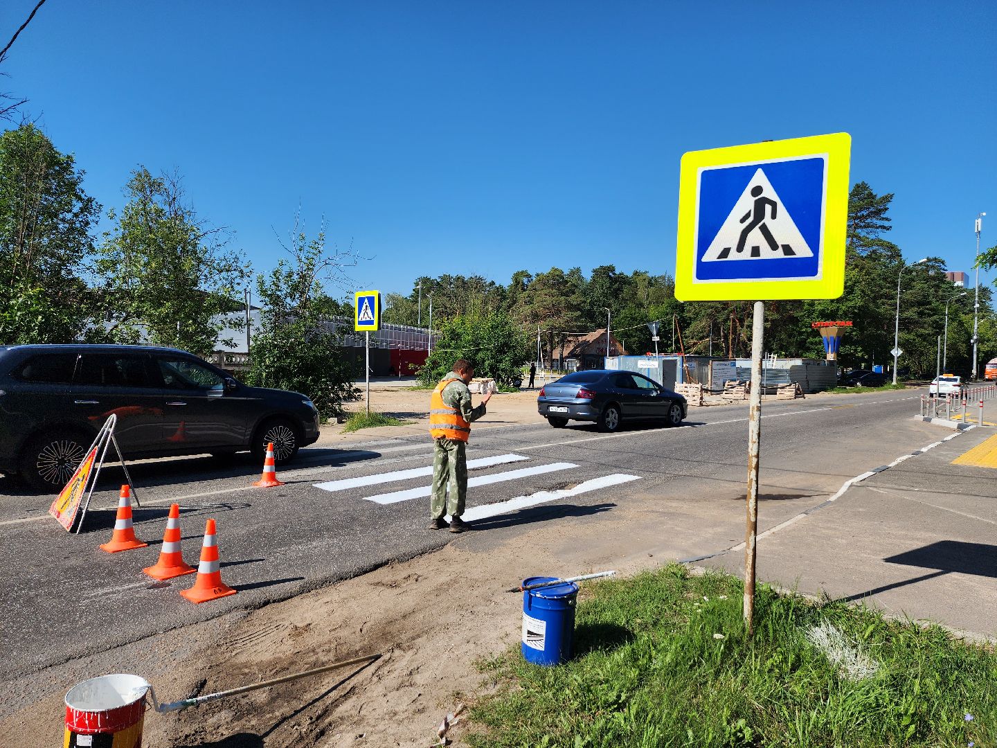 дороги, зебра, пешеходный переход, серпухов, стадион спартак,