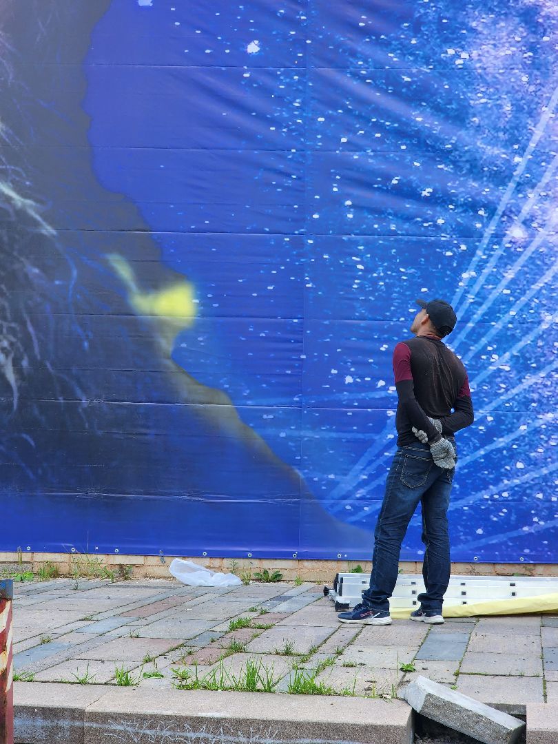 Долгопрудный, Циолковский, космос, баннер, дворец культуры