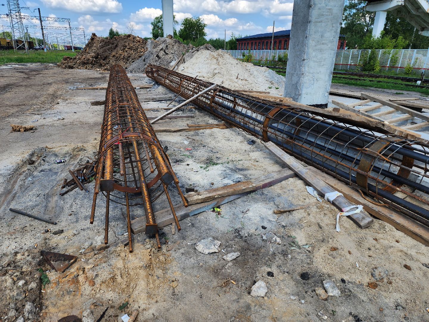 мост, пешеходный переход, железная дорога, строительство, серпухов,
