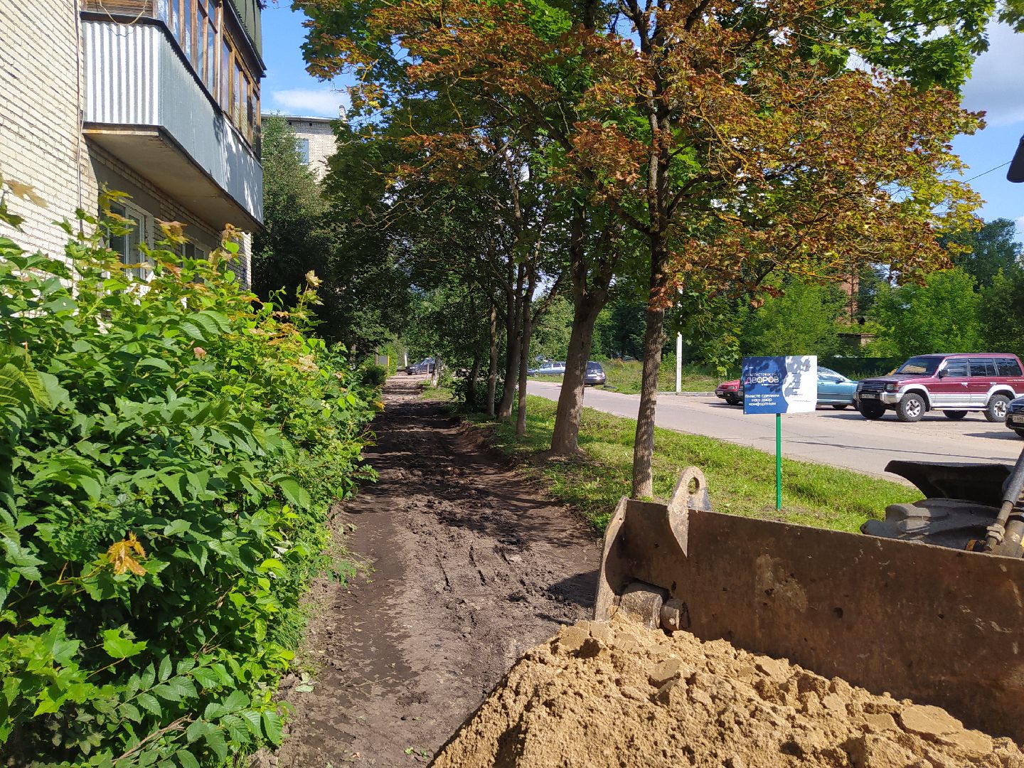 Снегири, благоустройство, тропинка, асфальт