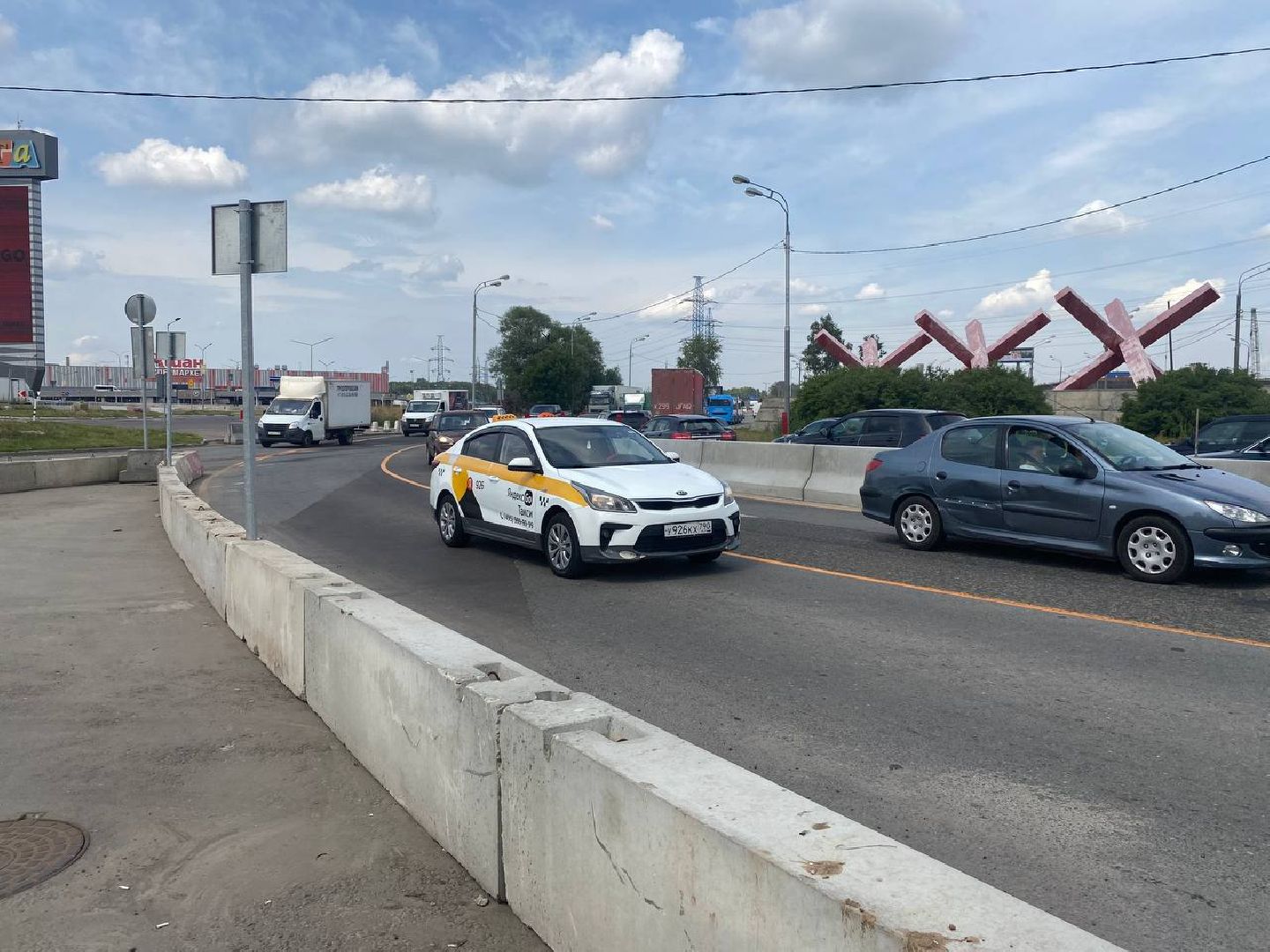 Химки, дорога, эстакада, строительство, движение