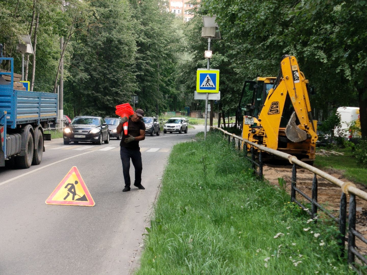 пешеходная зона, благоустройство, Протвино, строительство, бордюры