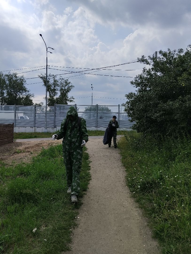 Трудовые отряды, благоустройство, уборка, Обухово, Богородский городской округ