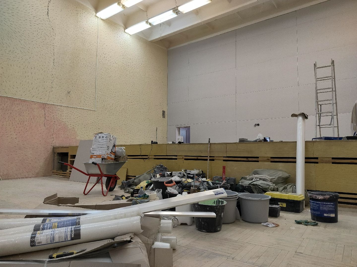 актовый зал, школа, капрремонт, МБОУ СОШ 3, строительство, Протвино