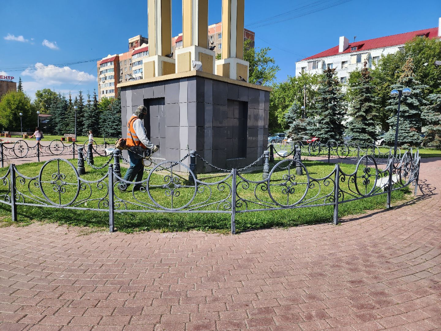 Подольск, благоустройство, окос травы, озеленение, ПКБ