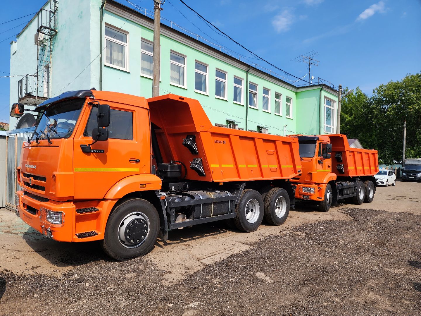 Подольск, грузовые автомобили, самосвал, благоустройство, техника