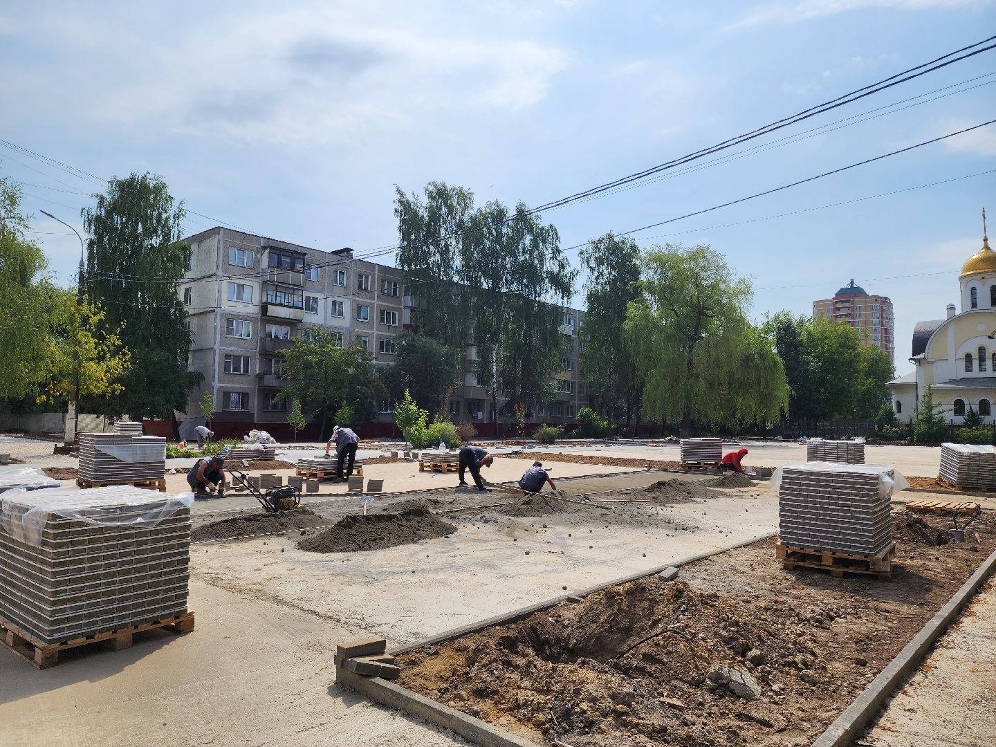 Подольск, благоустройство, сквер Защитников Родины, точка притяжения