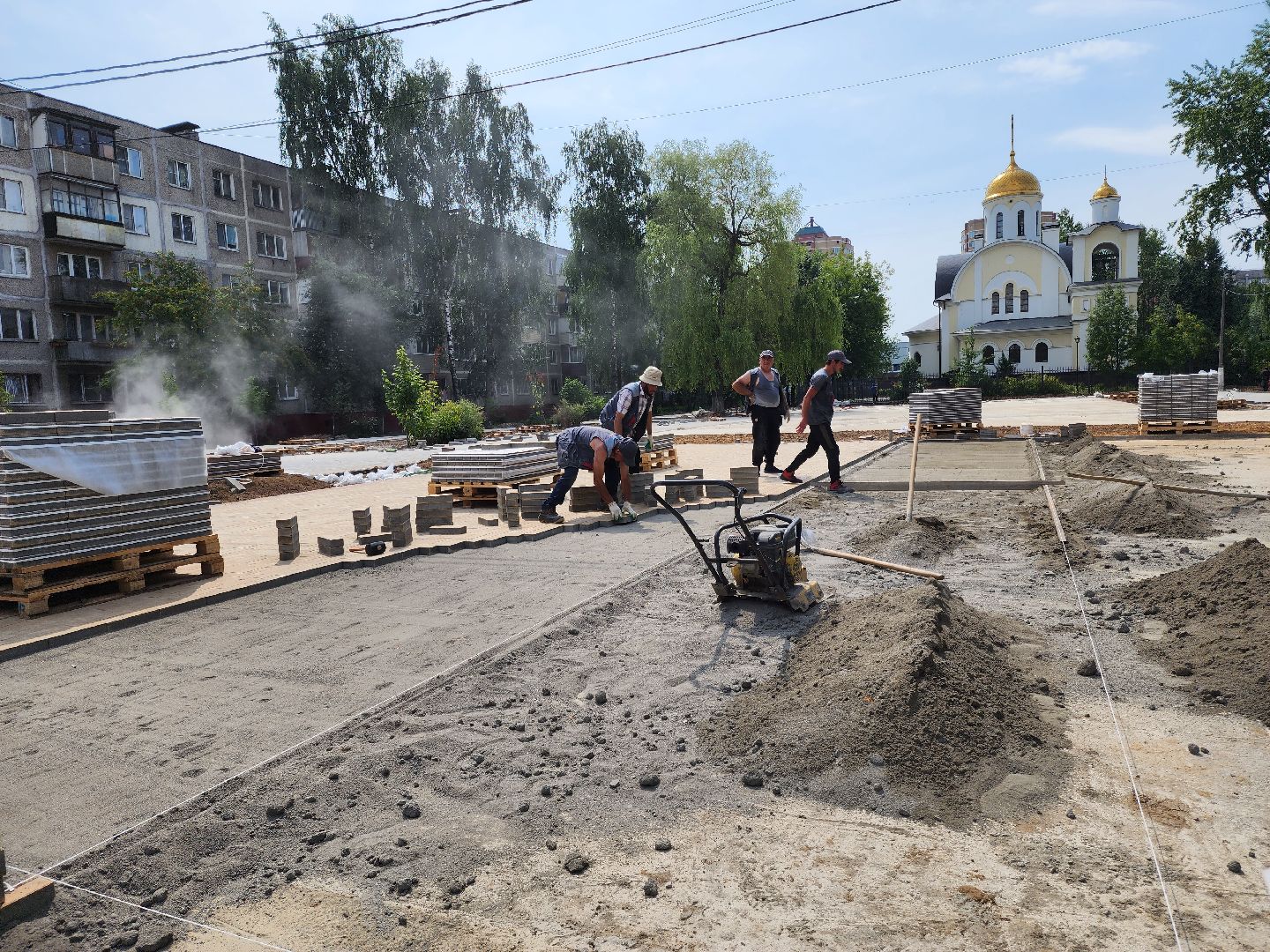 Подольск, благоустройство, сквер Защитников Родины, точка притяжения